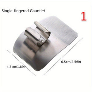 1pc, Finger Guard Stainless Steel Finger Guard For Slicing Reusable Finger Guard Kitchen Finger Guard Metal Finger Guard Cutting Protector S