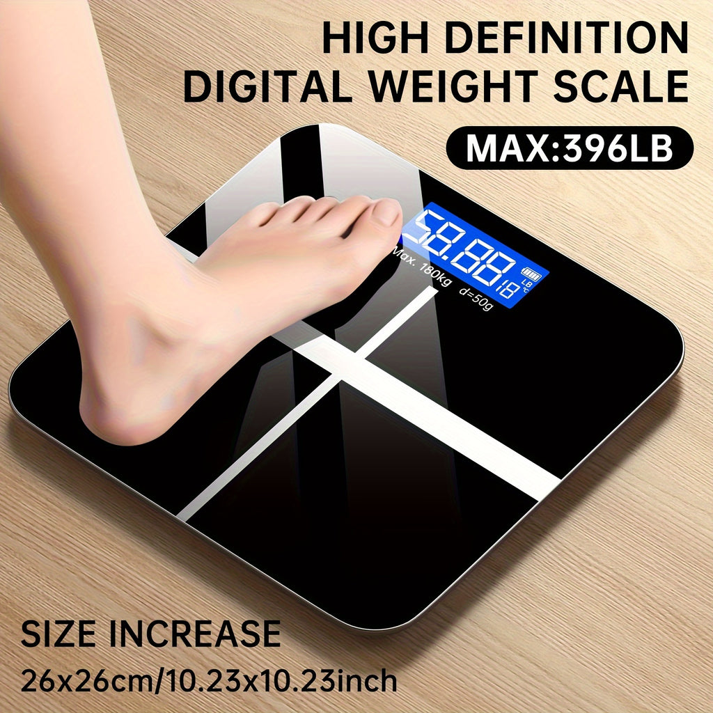 Weight Scale Electronic Scale, 396 Pound Digital Bathroom Scale, High-precision Weight Scale With LED High-definition Display Screen And Tem