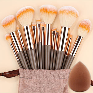 Makeup Brush Set Soft Fluffy Professiona Cosmetic Foundation Powder Eyeshadow Kabuki Blending Make Up Brush Beauty Tool Makeup Sponge Storag