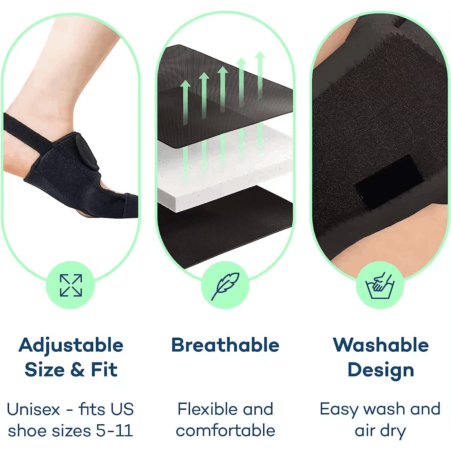 Bunion Corrector For Women Men Big Toe 1 Pair, Adjustable Bunion Splint With 2 Angle Bar, Toe Straightener With Double Non-slip Strap For Day Night Support