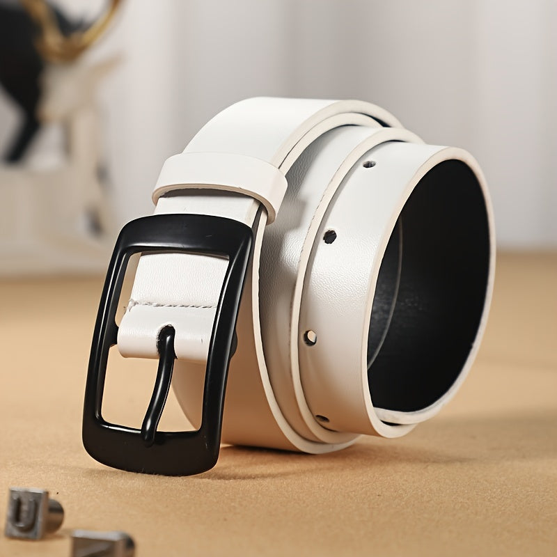 Men's Casual Pin Buckle PU Leather Belt, Fashion Belt Women's Belt , Ideal choice for Gifts