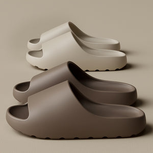 Unisex Soft Slippers, Comfortable Indoor/Outdoor Slide Sandals, Non-slip Textured Design, Stylish Footwear