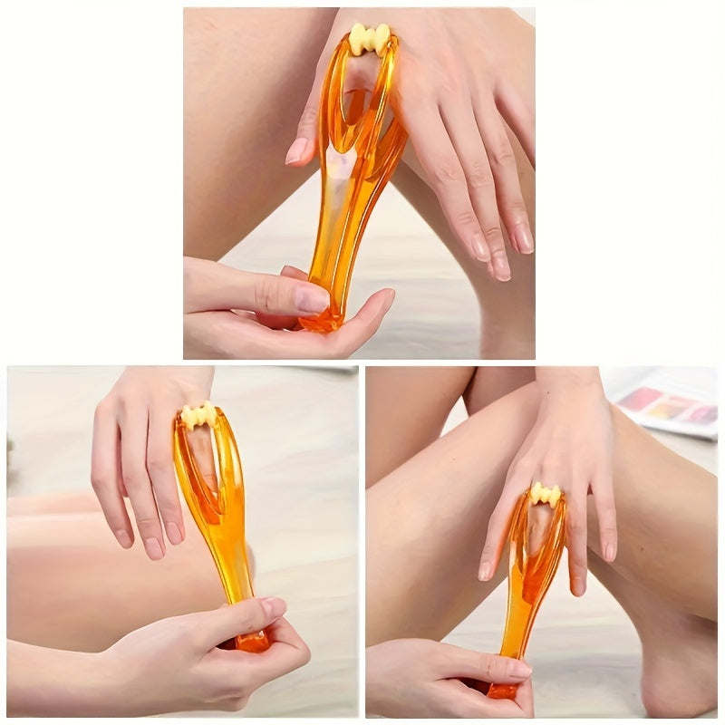 1pc hand-held plastic hand roller massager for relaxation and blood circulation, perfect for Mother's Day, Valentine's Day gifts