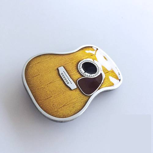 New Vintage Enamel Guitar Head Music Belt Buckle US Local Shipping