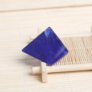 Pyramid-Finest Big  Blue Melting Quartz  Pyramids  Gemstone 1.18 Carved Pyramidal Crystal Healing Crafts