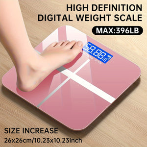 Weight Scale Electronic Scale, 396 Pound Digital Bathroom Scale, High-precision Weight Scale With LED High-definition Display Screen And Tem