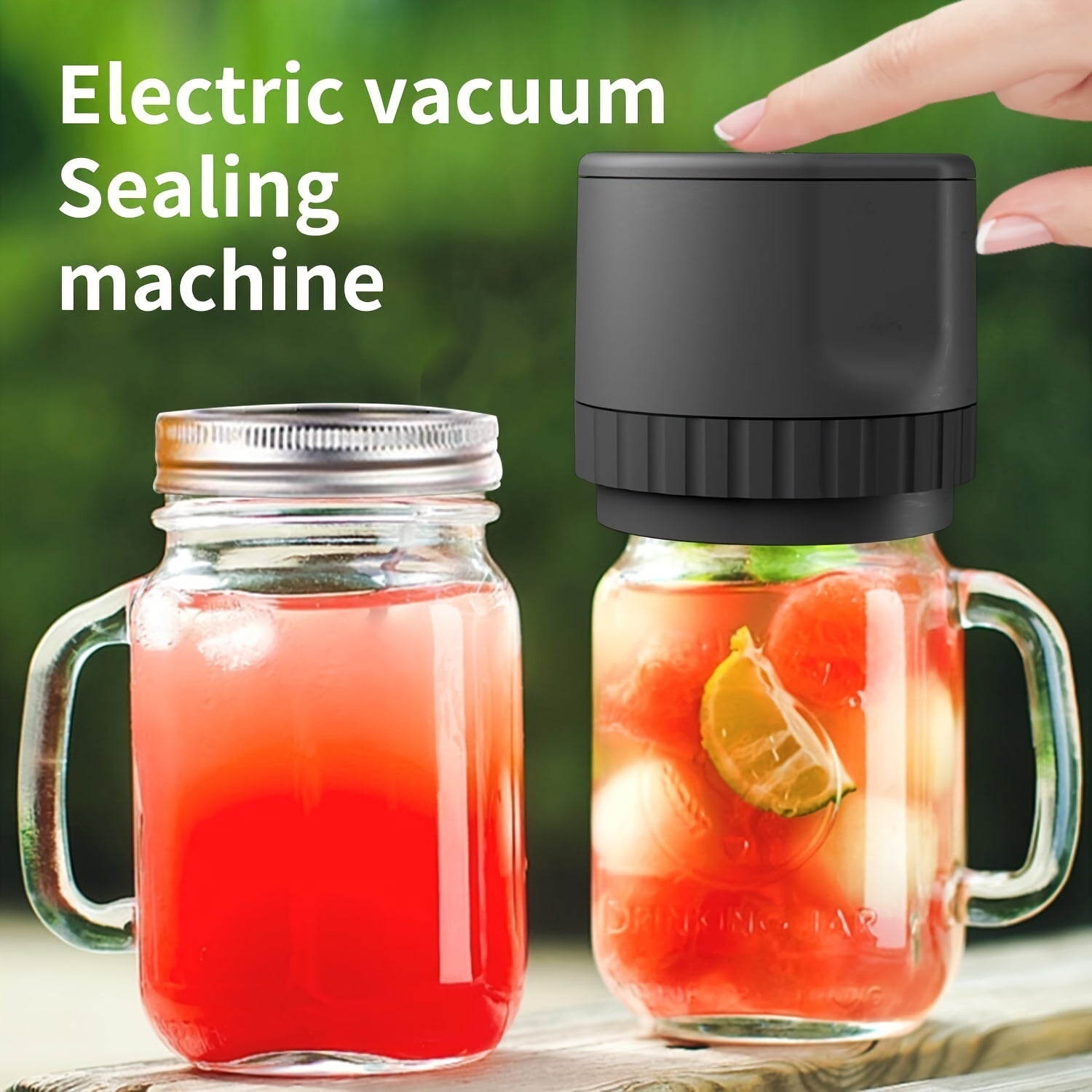 Electric Mason Jar Vacuum Sealer Kit For Wide Mouth And Regular Mouth Mason Jars