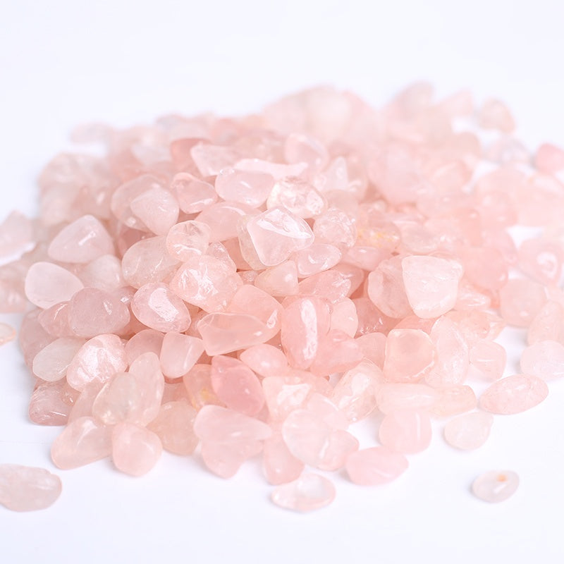 200g 7-9mm Polished Rose Quartz Tumbled Gemstone