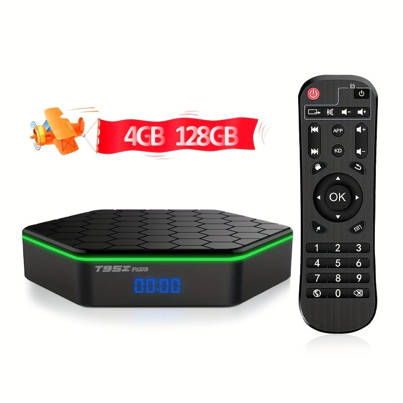 1pc, Android 12 TV BOX T95Z PLUS US Plug, H618 Dual Wifi 32G/64G Quad Core Cortex A53 Support 8K 4K BT Media Player Set Top Box (no I P T V)