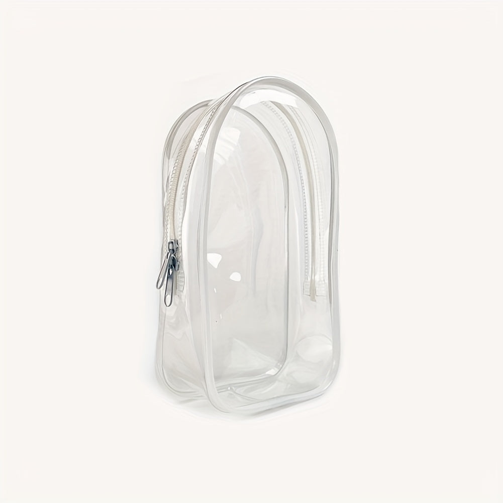 1pc Transparent PVC Doll Protector Case for 6.69" Labubu Plush - Durable Display Organizer with Zipper, Portable Dust Cover for Collectible Toys, Dark Pink/Purple/Yellow/White/Black/Green, Toy Storage, Clear Visibility Construction