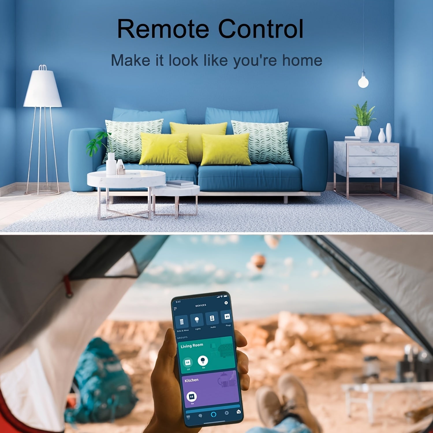 4-Pack Oyajia Smart Plug, Voice Control with Alexa & Google Assistant, WiFi Enabled, Timer Function, 110-130V US Plug, No Battery Required