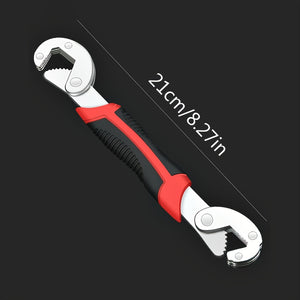 Universal Adjustable Wrench Tool Set: Multifunctional Double-Ended Pipe Wrench & Live Mouth Pliers For All Your DIY Needs!