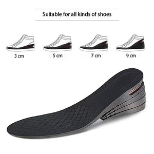 Boost Your Height Instantly with 1pc Invisible Height Increasing Insole - Adjustable Shoe Heel Insole With Air Cushion For Variable Taller S