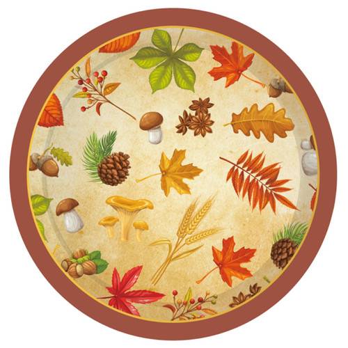 Thanksgiving Maple Leaf Paper Plates Party Plate Napkins Party Supplie 68PCS Set US Local Shipping