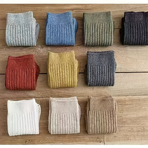 10 Pairs of Soft & Comfortable Simple Solid Tube Socks - All-Matching Ladies Stockings with Gentle Fabric for Casual Attire