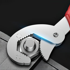 Universal Adjustable Wrench Tool Set: Multifunctional Double-Ended Pipe Wrench & Live Mouth Pliers For All Your DIY Needs!