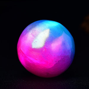 42mm Aura Gypsum Chakra Healing Ball Meditation Healing Crystal Decor Gift