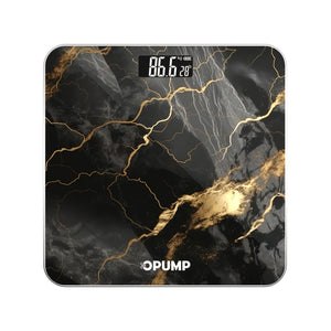 OPUMP High Precision Digital Bathroom Scale, Electronic Weight Scale, Accurate, Safe, Easy to Read, High Capacity, with Backlit HD LCD Display, 400 Lbs Capacity, Switchable Between Kg/lb/st, Includes 3 AAA Batteries