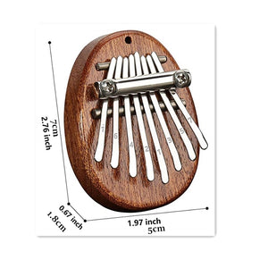 8 Key Mini Kalimba High Quality Exquisite Finger Thumb Piano Marimba Musical Good Accessory Pendant Gift,Christmas And Halloween Gift,Thanks