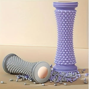 1 PVC Foot Massager Roller with Speed Control - Easy-to-Use for Muscle Relaxation, Yoga & Arch Support, Textured Surface for Deep Tissue Massage, Ideal for Home Workouts, Perfect Gift for Friends, Girlfriends, or Valentine's Day