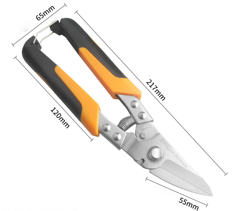 Professional Industrial Shears: JRF Stainless Steel Scissors Tin Snips For Metal Sheet & PVC Pipe Cutting