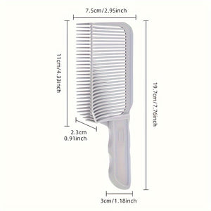 1pc Barber Fade Comb Hair Cutting Comb Curved Flat Top Comb Professional Hair Clipper Comb For Barber Salon Uses