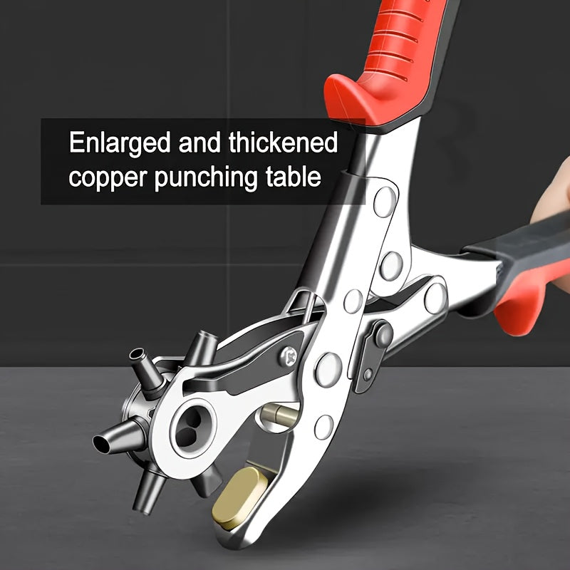 Versatile Leather Hole Punch: Durable, Adjustable & Easy-to-Use Tool for Belts, Watchbands, and Crafts