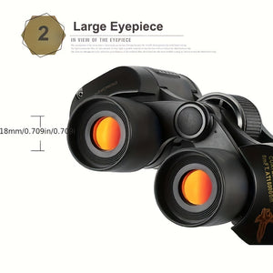 60x60 Bonoculars, High Definition Night Vision Binoculars For Hunting, Bird Watching, And Travel