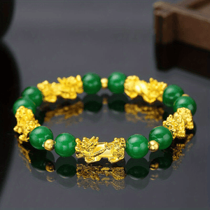 1pc Lucky Animal Bracelet, Attract Wealth Peace Luck Faux Crystal Bracelet Jewelry Gift For Friend Family