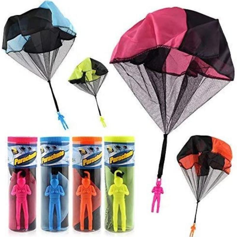 1Pc Set Tangle Parachute Figures Hand Throw Soliders Square Outdoor  Flying Toys