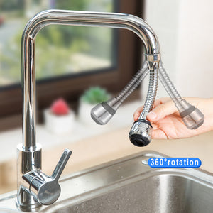 1pc Kitchen Gadgets 2 Modes 360 Rotatable Bubbler High Pressure Faucet Extender Water Saving Bathroom Kitchen Accessories Supplies