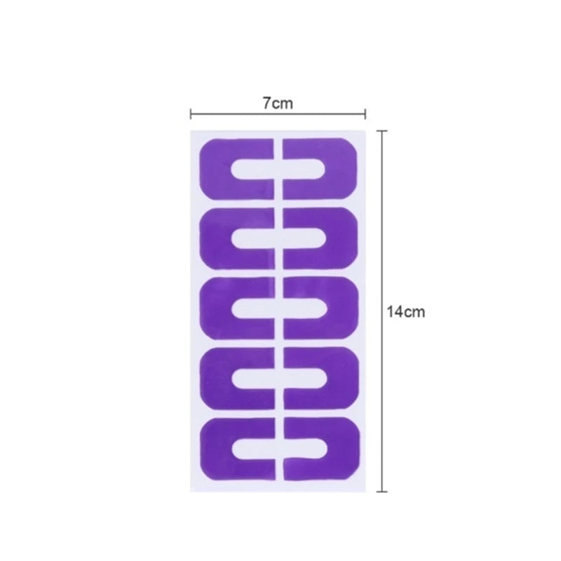 U-shape Nail Polish Protector, Plastic Latex Nail Polish Barrier, Hot Stamping For Anti-overflow Nail Polish