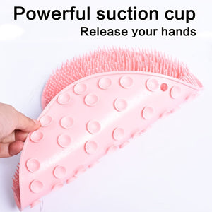 Non-Slip Shower Foot Scrubber Massager with Exfoliation Cushion - Improves Circulation and Cleans Feet - Bathroom Accessories