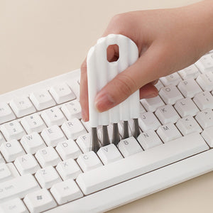 2 Pcs Keyboard Cleaning Brush Bendable Cup Cover Groove Gap Dead Corner Brushes Supplies Pointing Decontamination Brush Cup Cover Bendable G