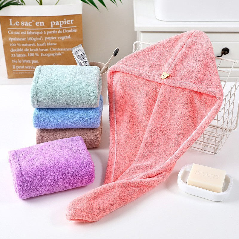 1pc Women's Hair Drying Hat: Quick-Dry Microfiber Towel Cap Hat for Super Absorption and Maximum Hair Drying Speed!