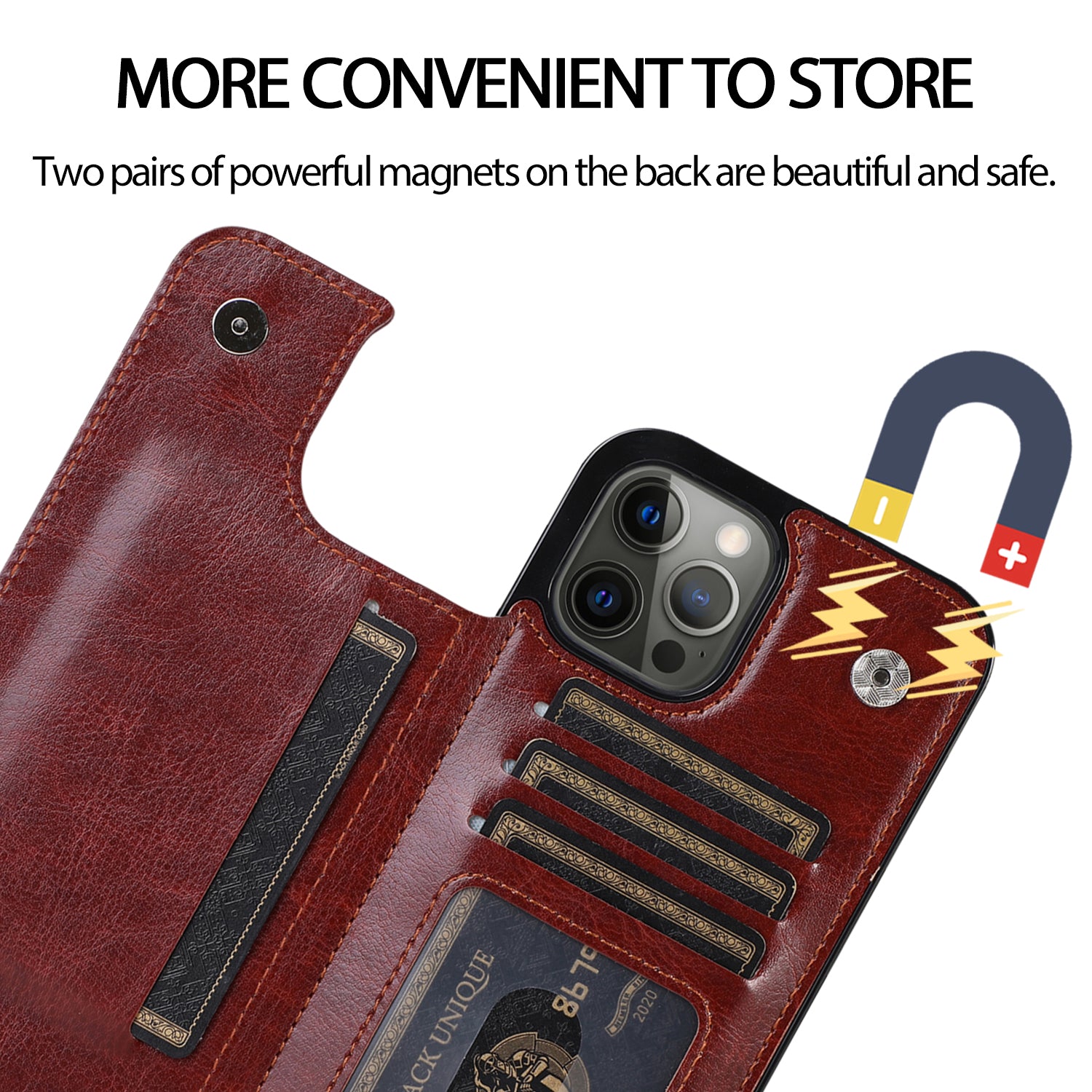 For IPhone 15 14 13 12 11 Pro Max XR XS Max SE 2022/2020 7 8 Plus Wallet Case With Card Holder, PU Faux Leather Kickstand Card Slots Case, D