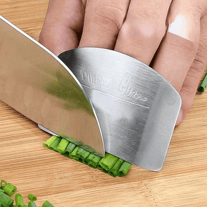 1pc, Finger Guard Stainless Steel Finger Guard For Slicing Reusable Finger Guard Kitchen Finger Guard Metal Finger Guard Cutting Protector S