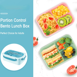 1pc 33.81 oz Lunch Box With Tableware For Office Workers, Square Divided Microwave Oven Bento Box, Leakproof Food Container,  Hand Wash, For