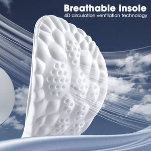 4D Cloud Technology Sports Insoles: Soft, Breathable, Shock-Absorbing Cushioning for Optimal Orthopedic Care!