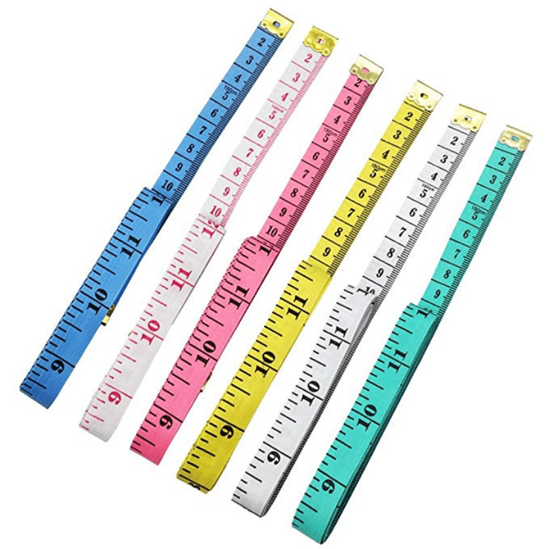 3pcs Soft Tape Measure, Body Measuring Ruler Sewing Tailor Tape Measure Centimeter Meter Sewing Measuring Tape Soft Random Color