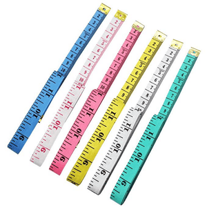 3pcs Soft Tape Measure, Body Measuring Ruler Sewing Tailor Tape Measure Centimeter Meter Sewing Measuring Tape Soft Random Color