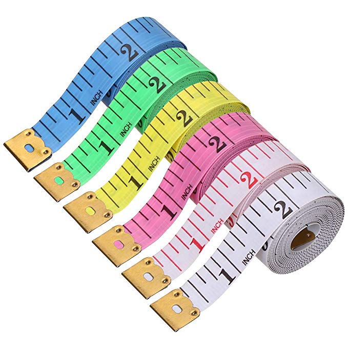 3pcs Soft Tape Measure, Body Measuring Ruler Sewing Tailor Tape Measure Centimeter Meter Sewing Measuring Tape Soft Random Color