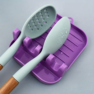 1pc Spoon Rest, Multi-purpose Utensils Holder, Spoon Shovel Rack, Pot Cover Rack, Spatula Rack Shelf, Kitchenware Rack For Restaurant