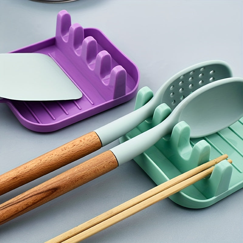 1pc Spoon Rest, Multi-purpose Utensils Holder, Spoon Shovel Rack, Pot Cover Rack, Spatula Rack Shelf, Kitchenware Rack For Restaurant