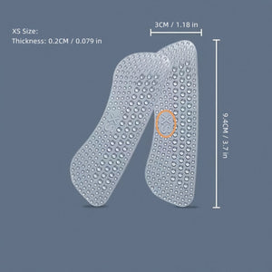 4pcs Silicone Heel Stickers Heels Grips, For Women Men Anti Slip Heel Cushions, Non-Slip Inserts Pads Foot Heel Care Protector