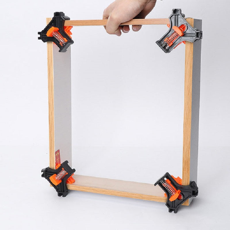 4pcs Woodworking Right Angle Clamps - Perfect For Picture Frames, Fish Containers & More!