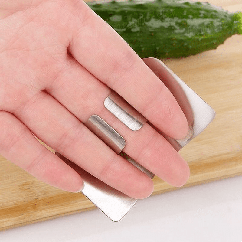 Finger Protection Device, Stainless Steel Finger Protection Device For Slicing, Reusable Finger Protection Device, Metal Finger Protection,