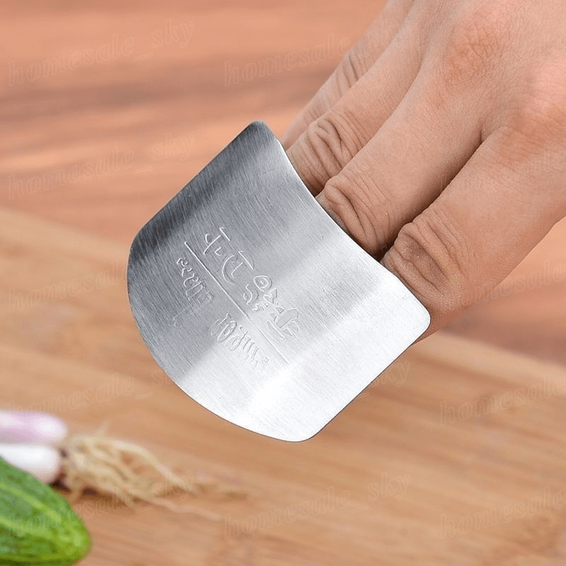 Finger Protection Device, Stainless Steel Finger Protection Device For Slicing, Reusable Finger Protection Device, Metal Finger Protection,