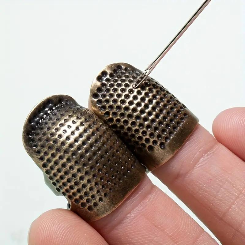 2pcs Protect Fingers Vintage Sewing Thimble Essential Sewing Supplies