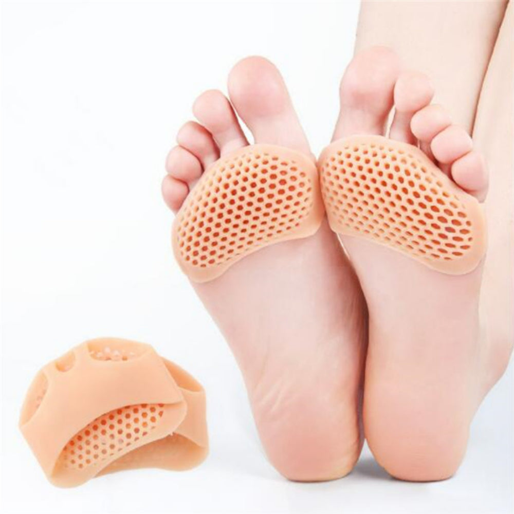 2pcs Silicone Metatarsal Pads, Toe Separator Foot Pads, Orthotics Foot Massage Insoles, Forefoot Socks, Foot Care Tool